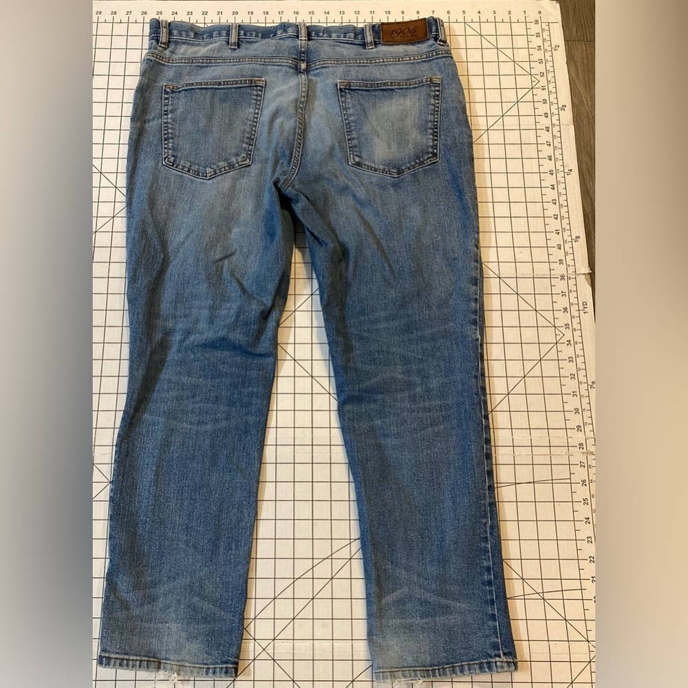 Jos A Bank 1905 Men’s Size 38/30 Tailored Fit Stretch Cotton Denim Blue Jeans‎ - Picture 6 of 7